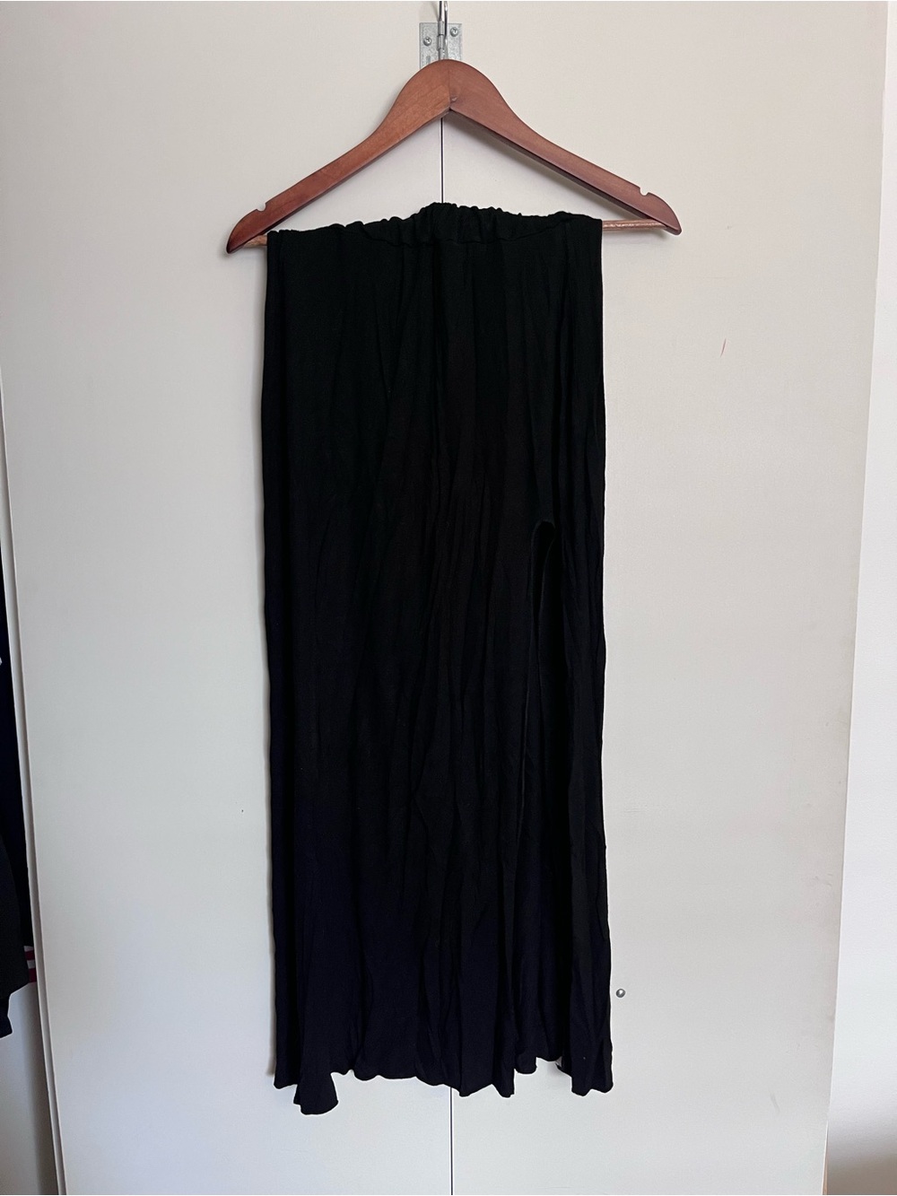 Black Maxi Skirt with Slit